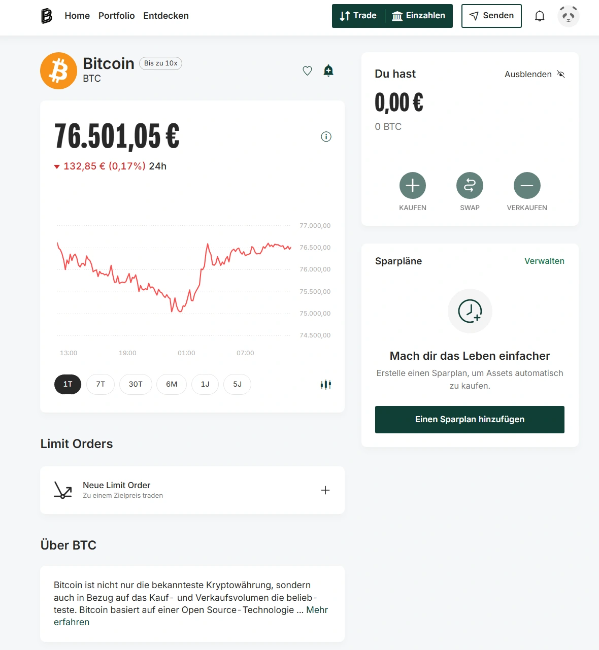 Die Kaufübersicht bei Bitpanda lässt keine Fragen offen, womit sich die Krypto-Börse an Einsteiger und Fortgeschrittene gleichermaßen richtet. 