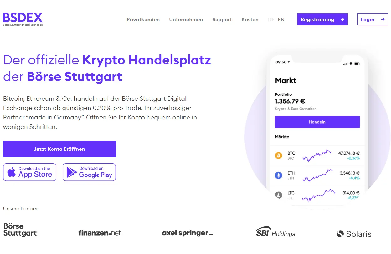 Insgesamt kommt BSDEX auf ein zufriedenstellendes Testergebnis. Allerdings ist das Handelsangebot sehr überschaubar. 
