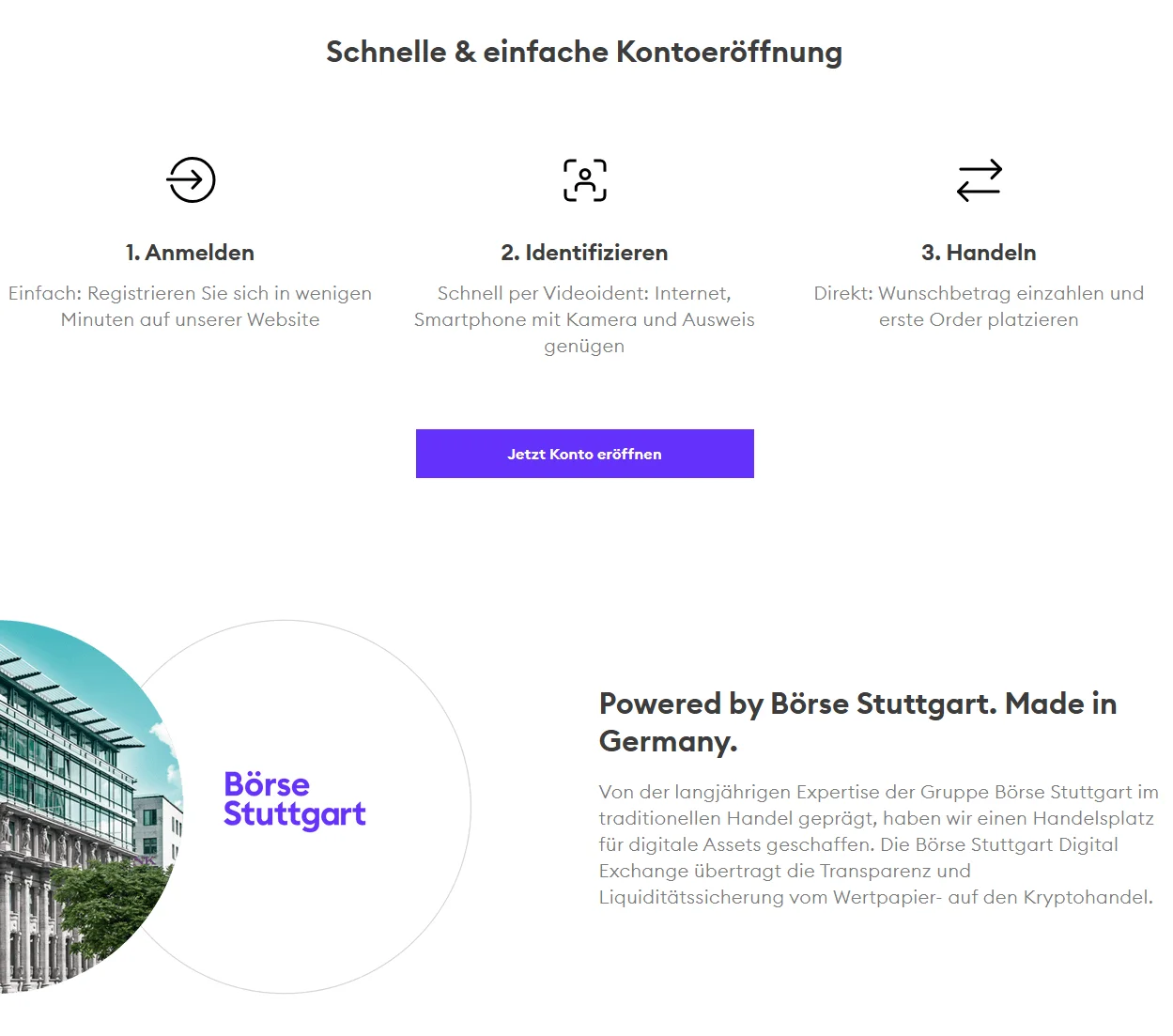 Die Kontoferöffnung bei BSDEX ist einfach und unkompliziert. 