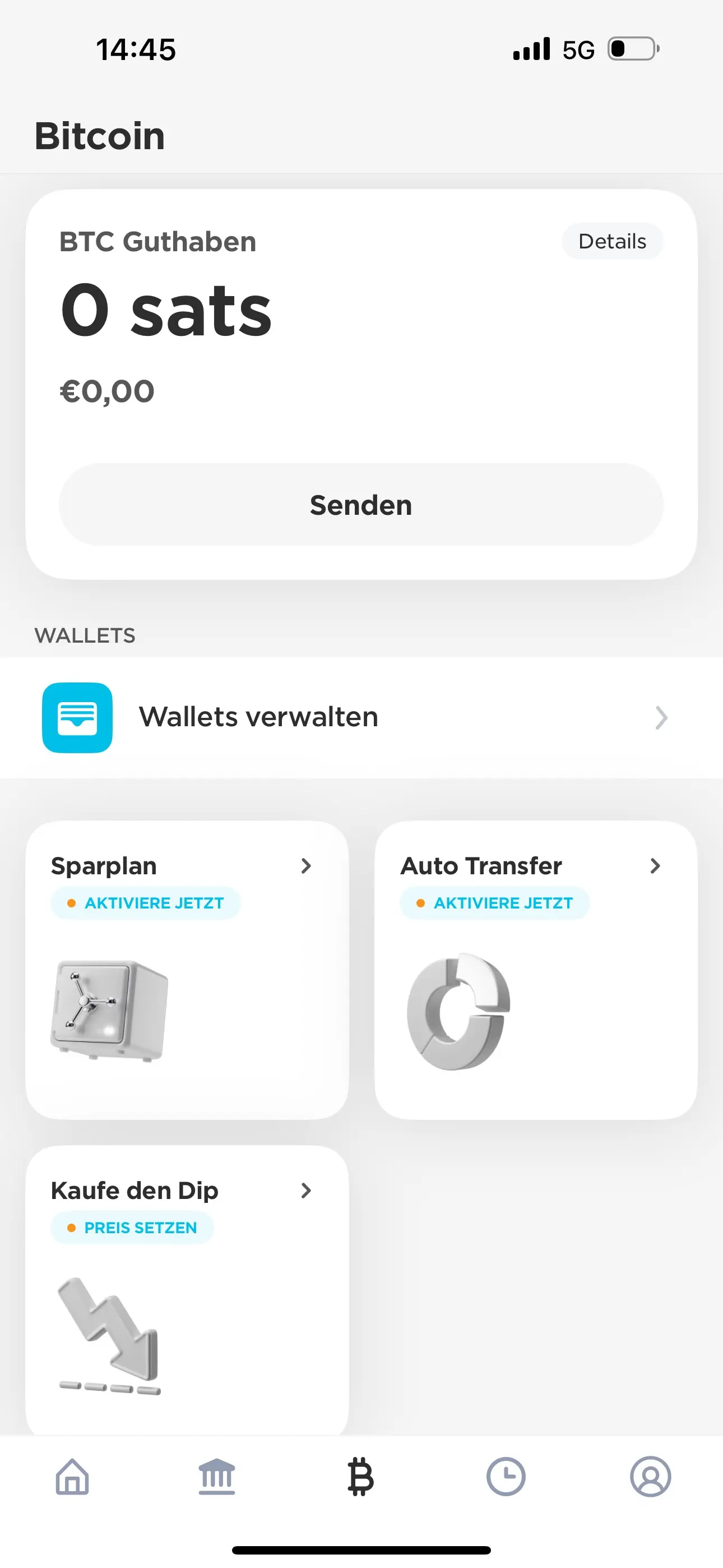 21bitcoin ist auf das Wesentliche reduziert, sodass du dich einfach zurechtfindest.
