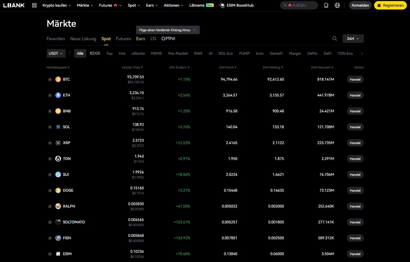 Das Design ist funktional und erinnert an zahlreiche andere Trading-Plattformen auf dem Markt. 