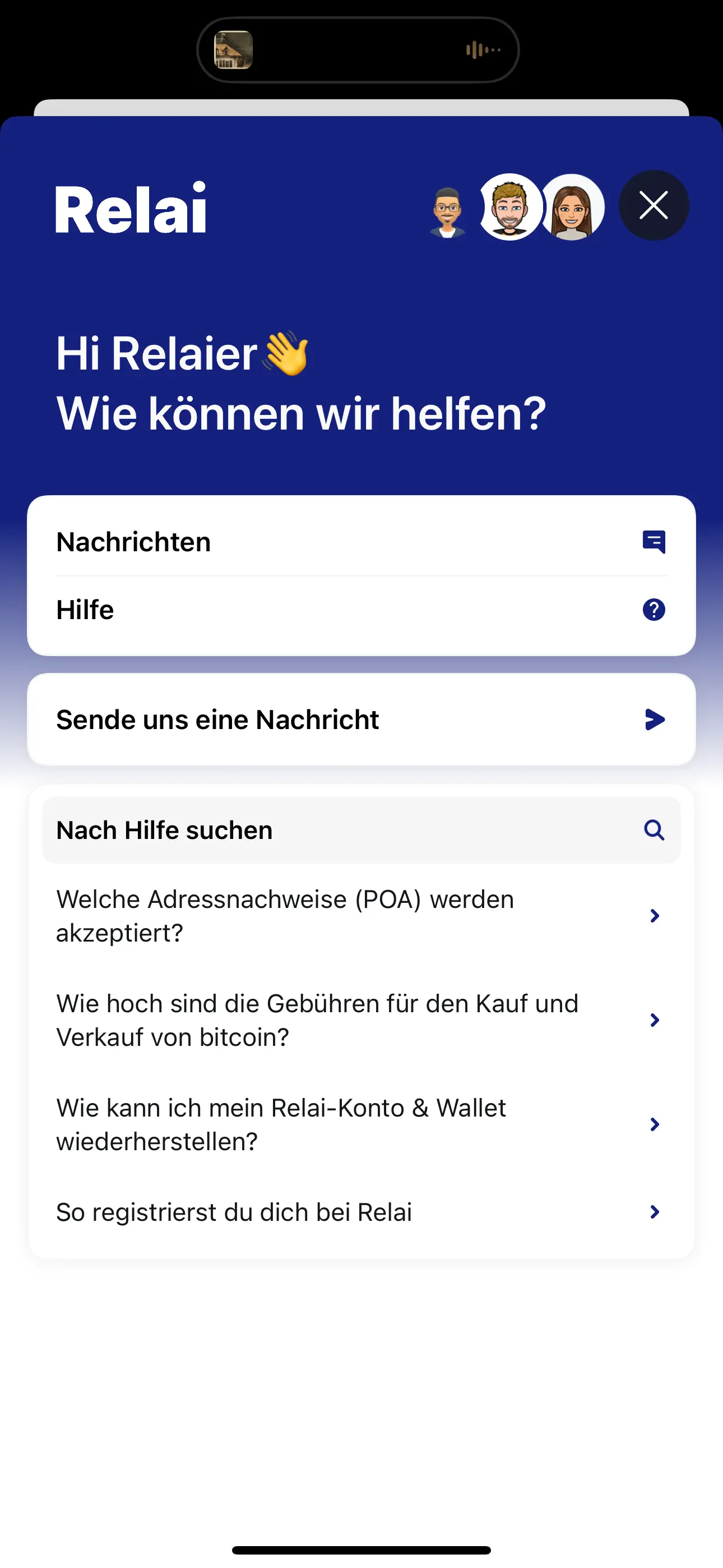 Der Kundendienst von Relai hat sich im Test als sehr reaktionsschnell und hilfreich erwiesen. 