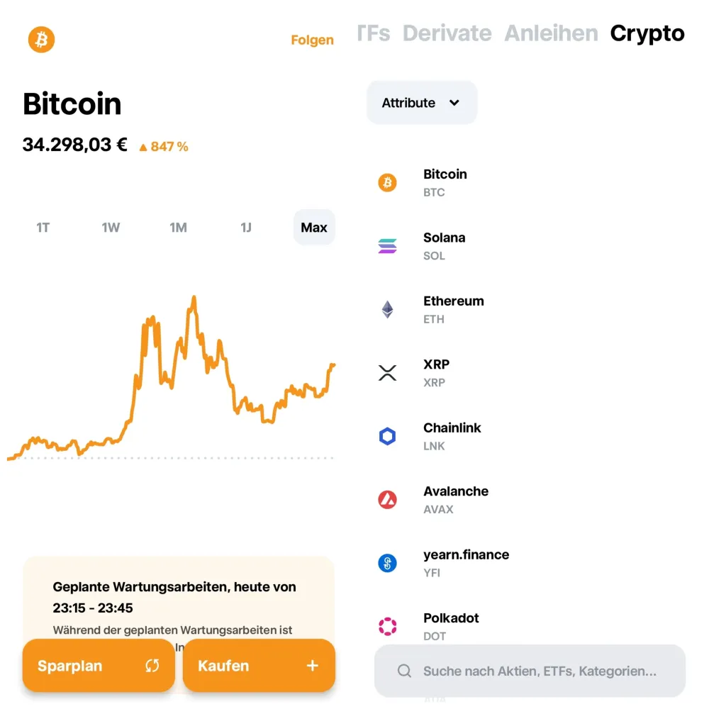 Die App von Trade Republic ist modern, intuitiv und funktionsreich. 
