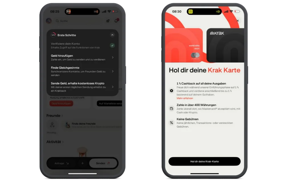 Bei der Beantragung deiner Kraken Kreditkarte kannst du im Grunde nichts falsch machen, da das Onboarding gelungen ist. 