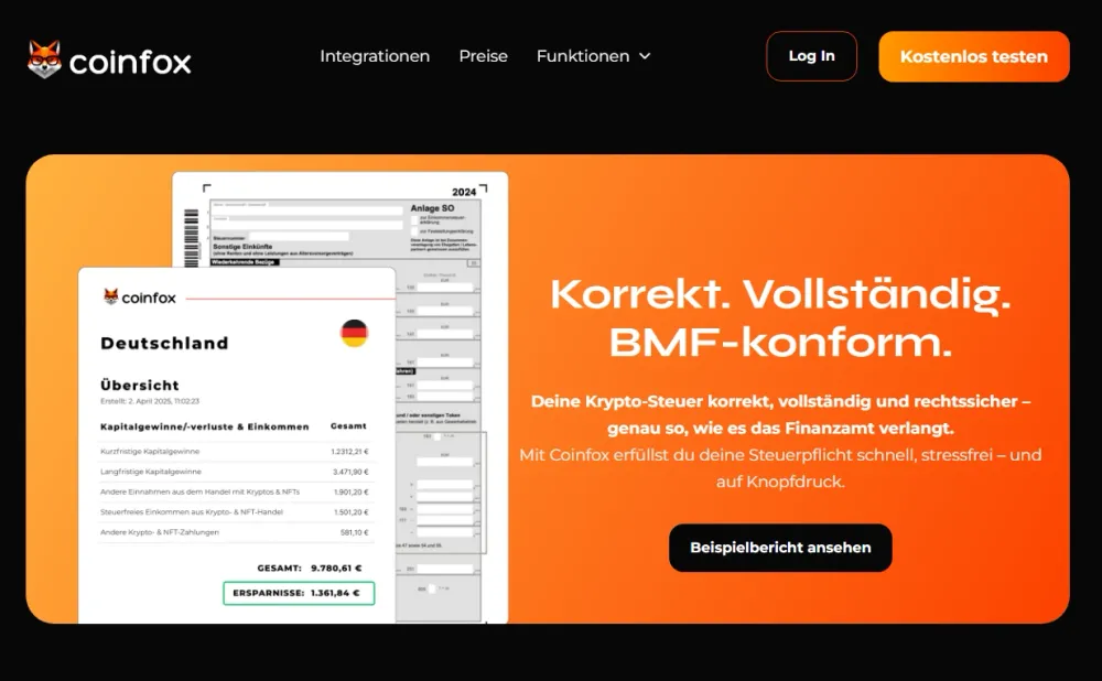 Die Beispielberichte geben einen schnellen Einblick und tragen positiv zur Nutzererfahrung bei. 