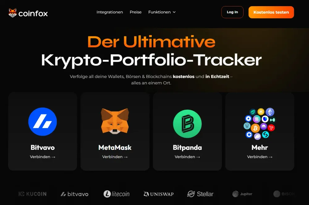 Mit dem Coinfox Portfolio-Tracker behältst du bereits in der Free-Version leicht den Überblick über deine digitalen Assets. 