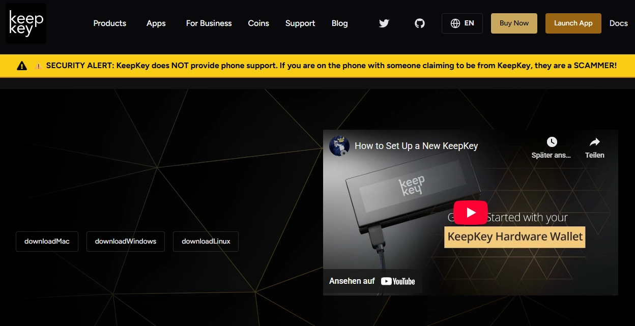 Auf der Website des Anbieters gibt es unterschiedliche Tutorials und auch Videoanleitungen zur Einrichtung der Hardware-Wallet. 