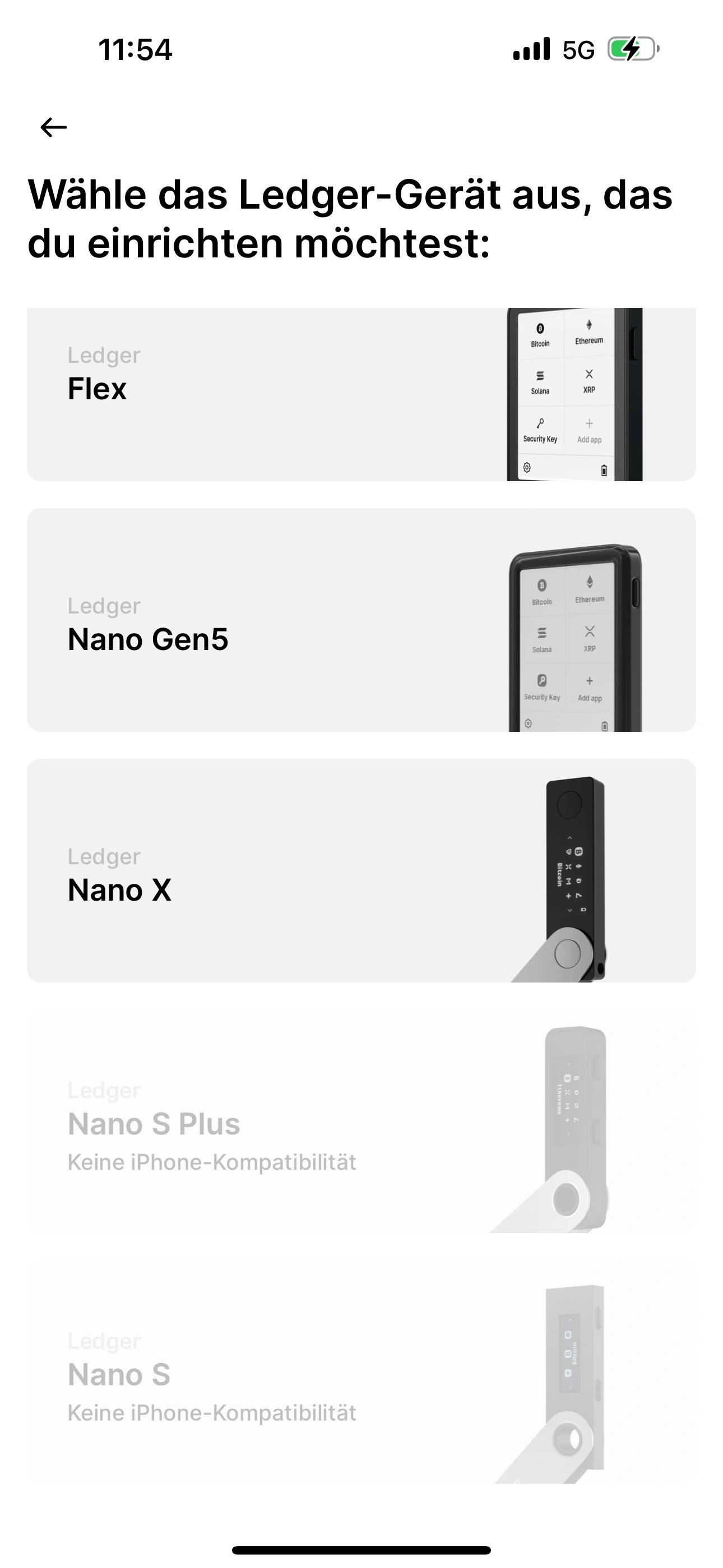 Anders als der Ledger Nano S Plus und der Nano S ist der Ledger Nano X auch mit iOS und Android kompatibel. 