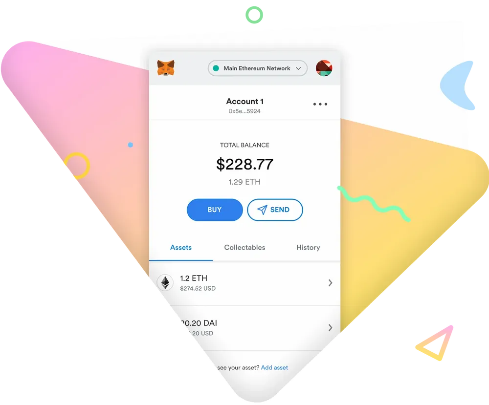 Self-Custody-Wallets wie MetaMask ermöglichen die Verwaltung digitaler Vermögenswerte und Interaktionen mit dApps.