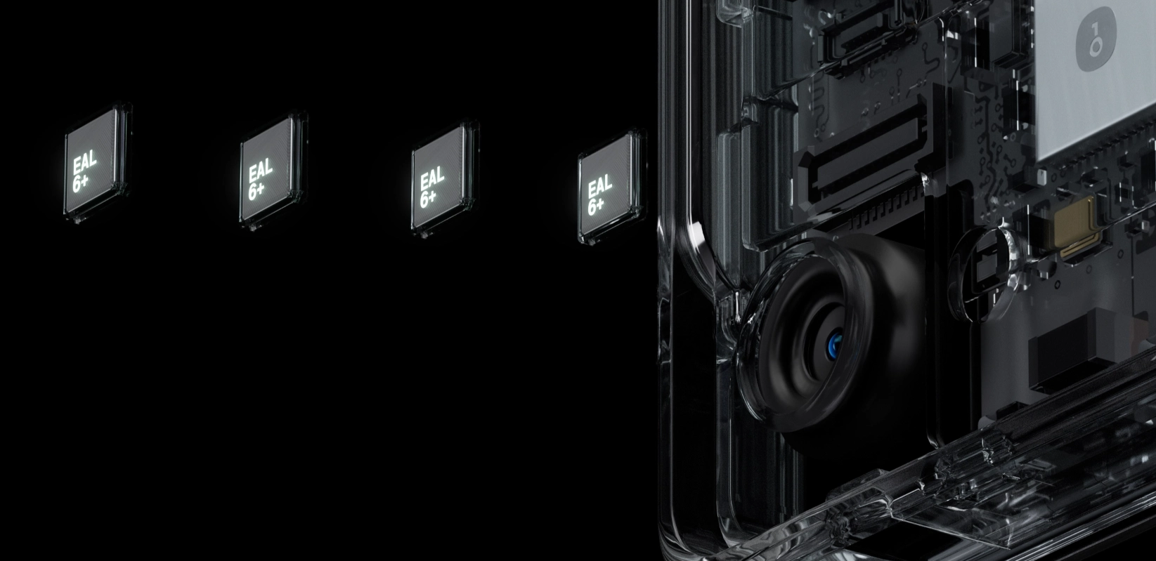 Die OneKey Pro Wallet ist ausgestattet mit 4 EAL 6+ Secure Elements. 