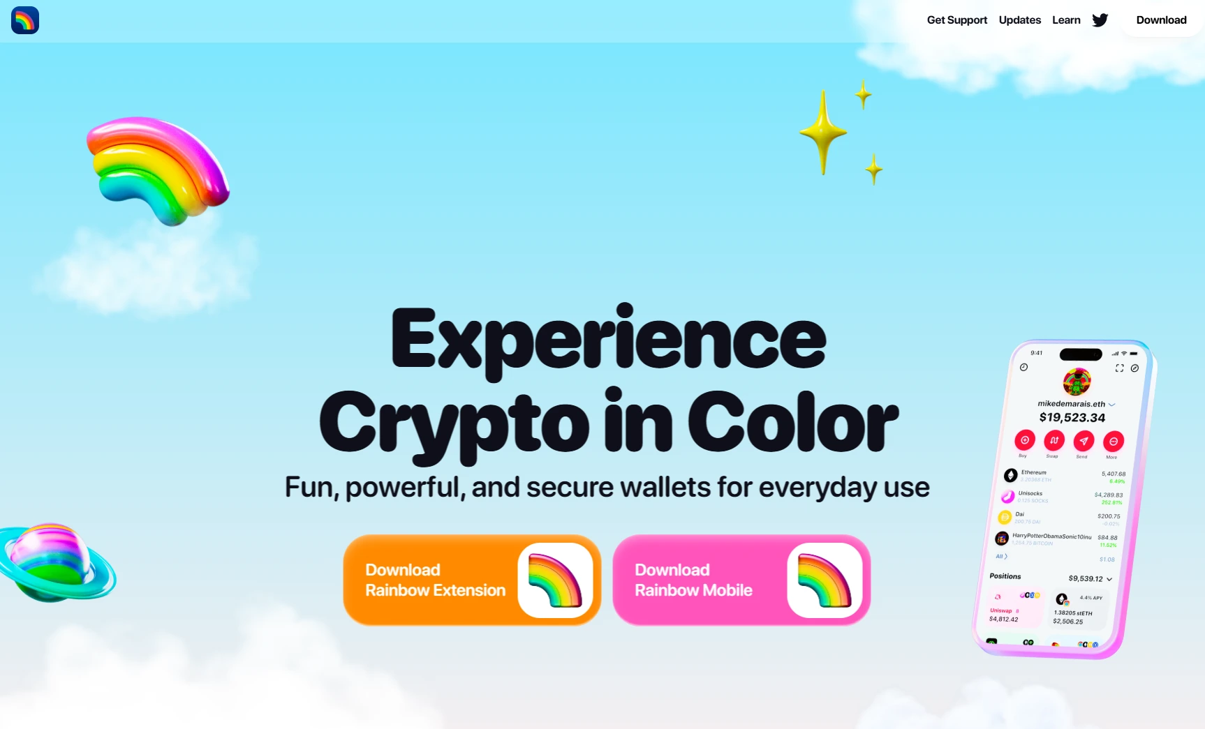 Die Namensgebung kommt nicht von ungefähr: die Rainbow Wallet ist bunt und verspielt. 