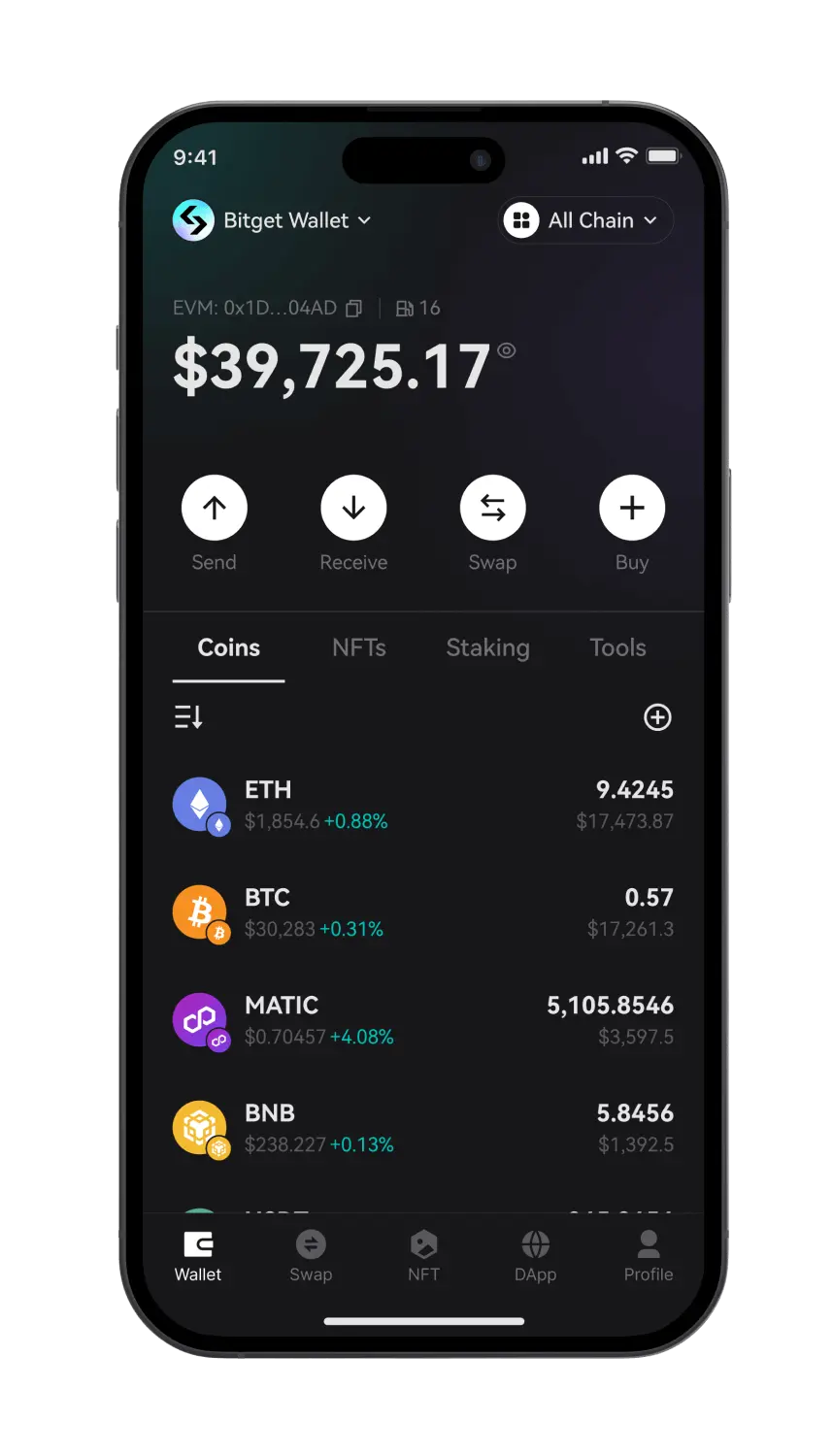 Die Bitget Wallet App ist übersichtlich aufgebaut und grundsätzlich auch für Einsteiger leicht zu bedienen. Die große Funktionsvielfalt kann anfangs jedoch überfordern.